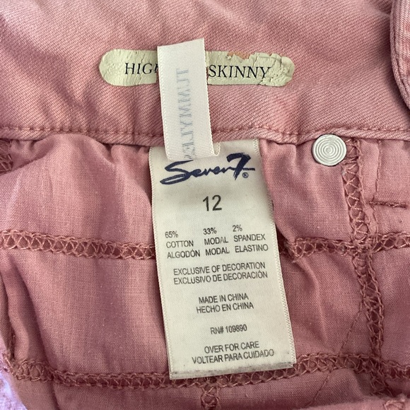 Seven7 High Rise Skinny Jeans Size 12 - Picture 7 of 7